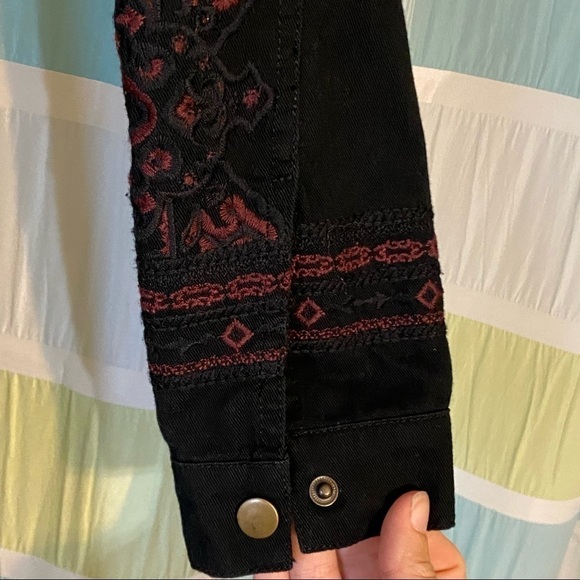 Annabelle Embroidered Jacket Western Waterfall Sz Small - Picture 4 of 8